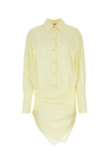 Attico Yellow Hatty Minidress In Yellow
