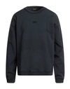 Dsquared2 Man Sweatshirt Navy Size M Cotton, Lyocell, Elastane In Navy Blue