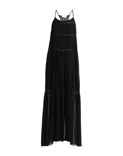 Anna Molinari Woman Long Dress Black Size 8 Polyester