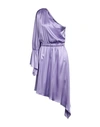 Federica Tosi Woman Mini Dress Lilac Size 8 Polyester, Elastane In Purple