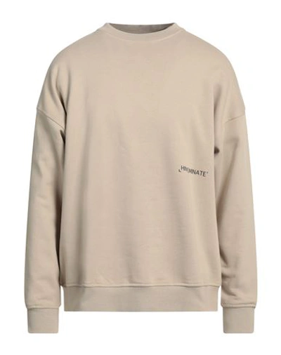 Hinnominate Man Sweatshirt Beige Size Xl Cotton In Beige