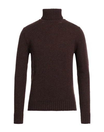 Irish Crone Man Turtleneck Cocoa Size 3xl Wool In Brown