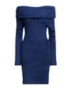 Isabel Marant Woman Midi Dress Blue Size 8 Mohair Wool, Polyamide, Viscose, Polyester, Elastane