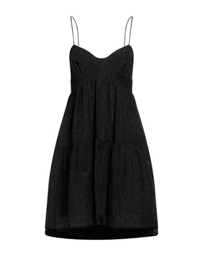 Bohelle Woman Mini Dress Black Size 8 Cotton, Polyamide