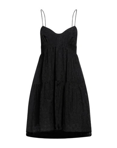 Bohelle Woman Mini Dress Black Size 10 Cotton, Polyamide