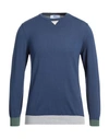 Mqj Man Sweater Blue Size L Cotton