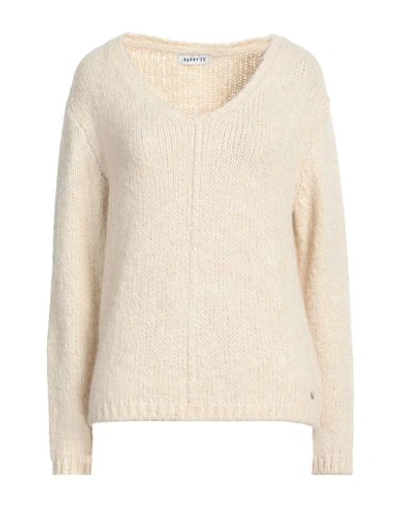 Happy25 Woman Sweater Beige Size 2 Acrylic, Polyester, Wool, Viscose, Alpaca Wool In Beige
