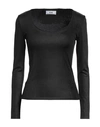 Jijil Woman T-shirt Black Size 8 Polyester, Elastane In Black