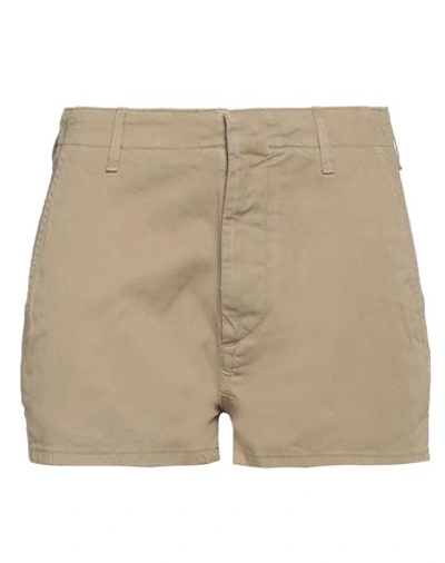 Dondup Woman Shorts & Bermuda Shorts Military Green Size 28 Cotton, Elastane
