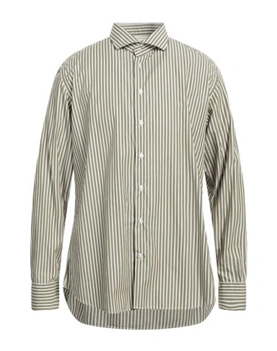 Bastoncino Man Shirt Military Green Size 17 ¾ Cotton