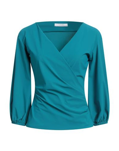 Chiara Boni La Petite Robe Woman T-shirt Azure Size 8 Polyamide, Elastane In Blue