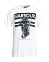 Barbour Man T-shirt White Size S Cotton