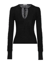 Ballantyne Woman Sweater Black Size 10 Wool