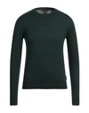 Armani Exchange Man Sweater Dark Green Size S Cotton, Cashmere