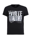 Scervino Man T-shirt Black Size S Cotton, Elastane