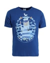 North Pole Man T-shirt Blue Size M Cotton