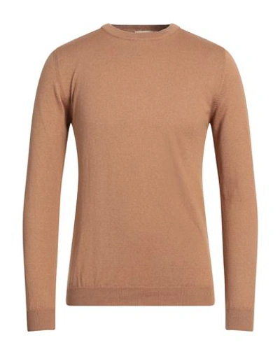 Bellwood Man Sweater Camel Size 44 Cotton, Cashmere In Beige