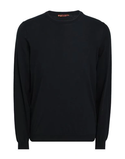 +u Plusultra Man Sweater Black Size 38 Cotton