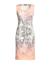 Marani Jeans Woman Midi Dress Blush Size 4 Cotton, Elastane In Pink