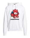 Dsquared2 Man Sweatshirt White Size L Cotton, Elastane