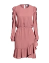 Soallure Woman Midi Dress Pastel Pink Size 2 Polyester