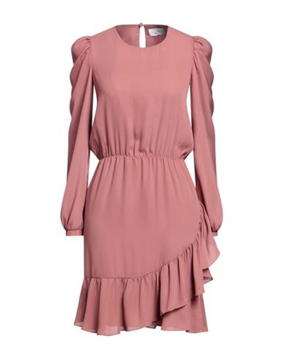 Soallure Woman Midi Dress Pastel Pink Size 2 Polyester