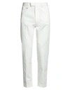 Paolo Pecora Man Pants White Size 32 Cotton, Elastane In White