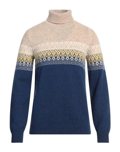 Irish Crone Man Sweater Navy Blue Size Xl Wool