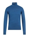 Yes Zee By Essenza Man Turtleneck Blue Size M Viscose, Nylon