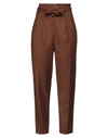 Mem.js Mem. Js Woman Pants Brown Size 6 Polyester, Viscose, Elastane
