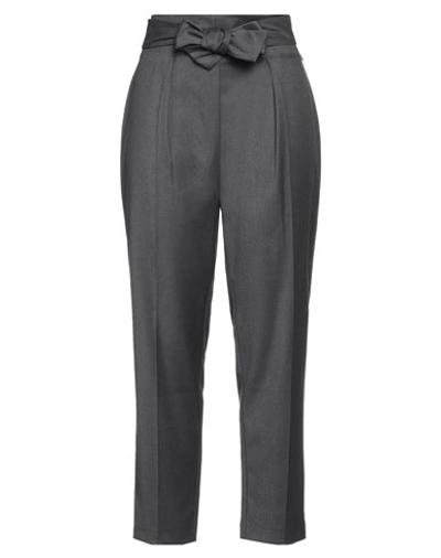 Mem.js Mem. Js Woman Pants Charcoal Size 4 Polyester, Viscose, Elastane In Grey