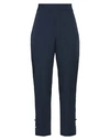 Mem.js Mem. Js Woman Pants Navy Size 8 Polyester, Elastane In Navy Blue