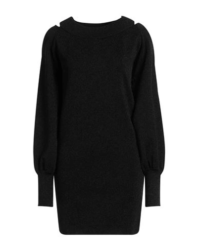 Circus Hotel Woman Mini Dress Black Size 8 Viscose, Polyamide