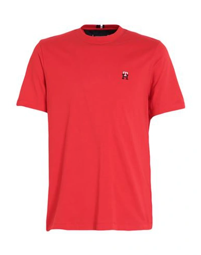 Tommy Hilfiger Man T-shirt Red Size Xl Cotton