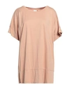 Noumeno Concept Woman T-shirt Light Brown Size S Cotton In Beige