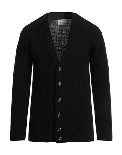 Beaucoup .., Man Cardigan Black Size Xl Wool, Polyamide