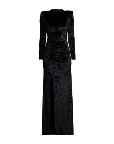 Gaelle Paris Gaëlle Paris Woman Maxi Dress Black Size 6 Polyester, Elastane