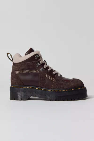 Dr. Martens' Zuma Suede & Leather Hiker Boot In Brown, Women's At Urban Outfitters