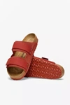 Birkenstock Uji Suede Slides In Sienna Red