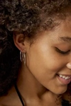 Urban Outfitters 18k Gold & Sterling Silver Plated Hoop Earring Set In Silver, Women's At