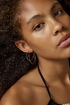 Urban Outfitters 18k Gold & Sterling Silver Plated Hoop Earring Set In Gold, Women's At  In Gold