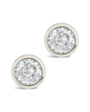Sterling Forever Liv Cz Circle Stud Earrings