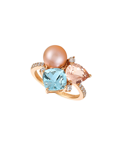 Le Vian 14k Rose Gold 3.19 Ct. Tw. Diamond & Gemstone Ring