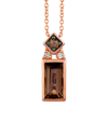 Le Vian 14k Rose Gold 0.61 Ct. Tw. Diamond & Smoky Quartz Necklace