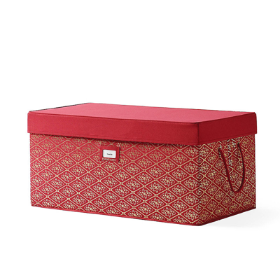 Frontgate Ornament & Greenery Storage Trunk In Red