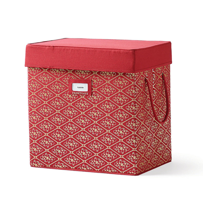 Frontgate Deluxe Ornament Storage Chest In Red