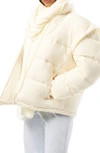 Weworewhat Snap Off Sleeve Puffer Jacket In Ivory