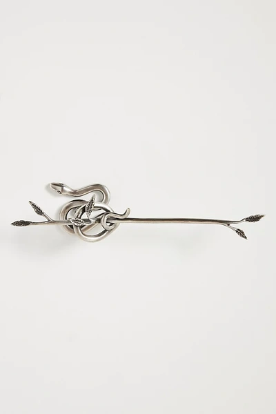 Anthropologie Serpentine Toilet Paper Holder In Silver