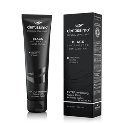 Dentissimo Extra-whitening Black Toothpaste (75ml)