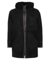 BRETT JOHNSON SUEDE LEATHER WITH SHEARLING COAT